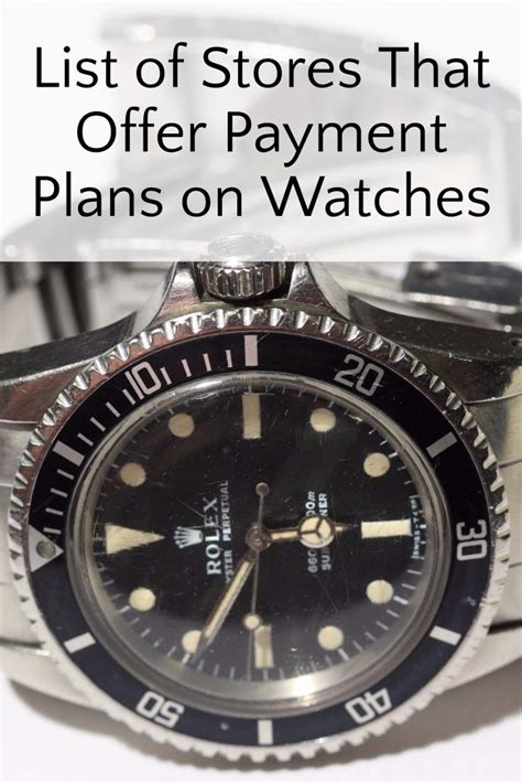 watch payment plan|bob's watches payoff plan.